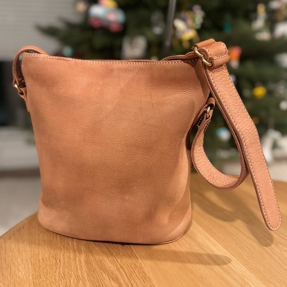 Vintage Coach Sonoma Nubuc Small Bucket Zip Bag From 1997 - Picture 6 of 14